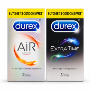 Durex Condoms – Air Ultra Thin and Extra Time