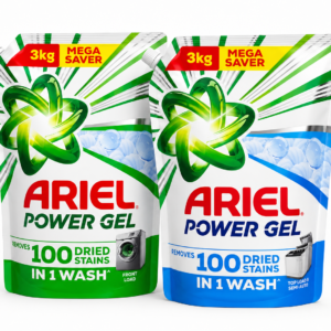 Ariel Power Gel Liquid Laundry Detergent Refill – 3kg