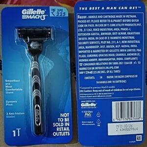 Gillette Mach 3 Razor (Pack of 36)
